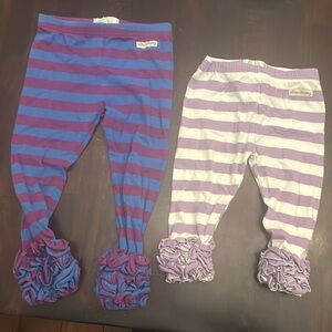 Lot of 2 sew sassy frilly pants. Size 4T